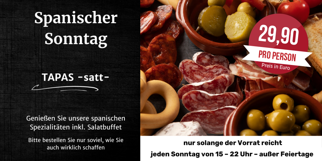 Spanischer Sonntag – Tapas satt