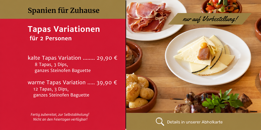 Tapas außer Haus